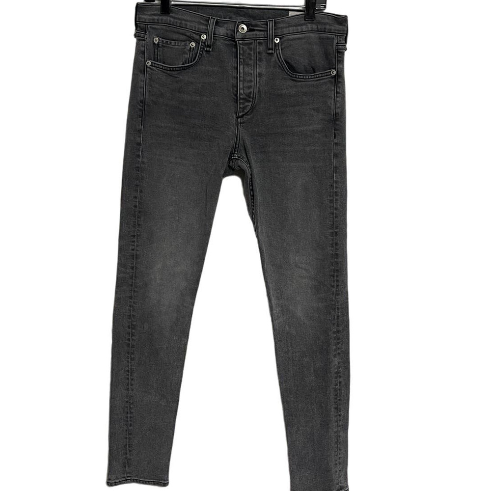 Rag & Bone Fit 1 Extra Slim Gray Jeans Button Fly Size 32x32